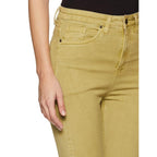 Women Stretchable Denim Beige Jeans