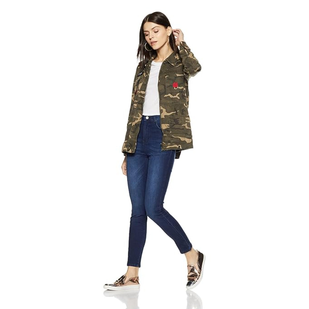 Women Stretchable Denim Dark Blue Jeans