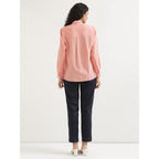 Women Stylish Casual Peach Shirt