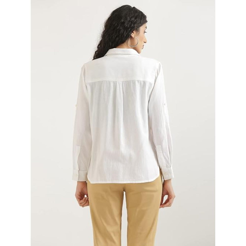 Women Stylish Casual White Shirt