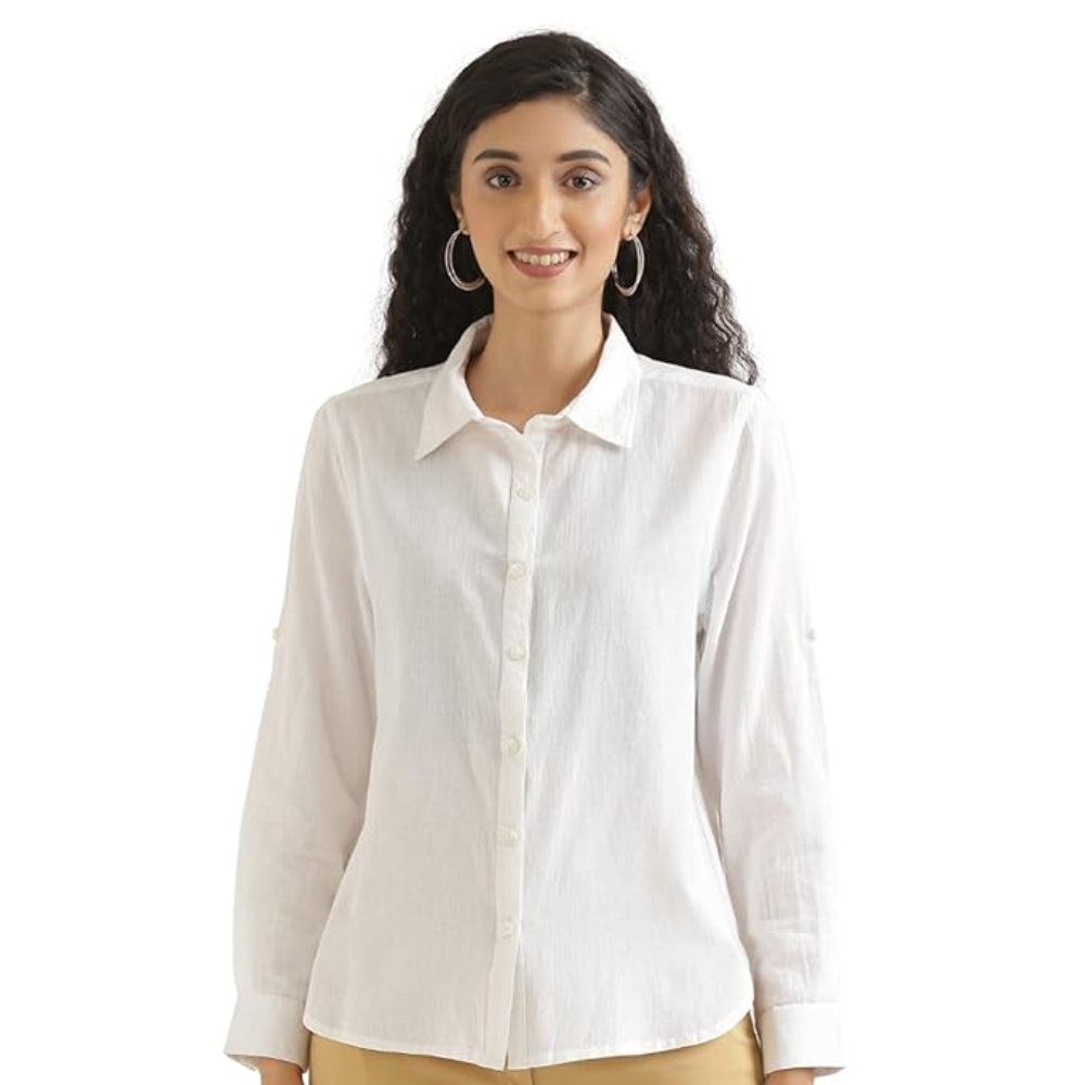 Women Stylish Casual White Shirt