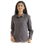 Women Stylish Casual Slate Grey Shirt