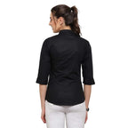 Women Regular Fit Black Shirt